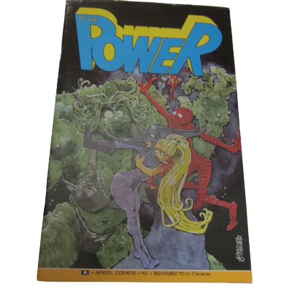 The Power #2 Aircel Comics 1986 Vintage Indie Sci-Fi Fantasy Comic Book - Picture 1 of 12